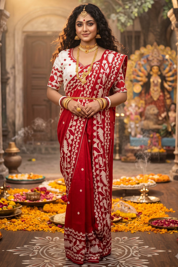 Pavitra -Wedding Collection(Saree With Blouse Combo)