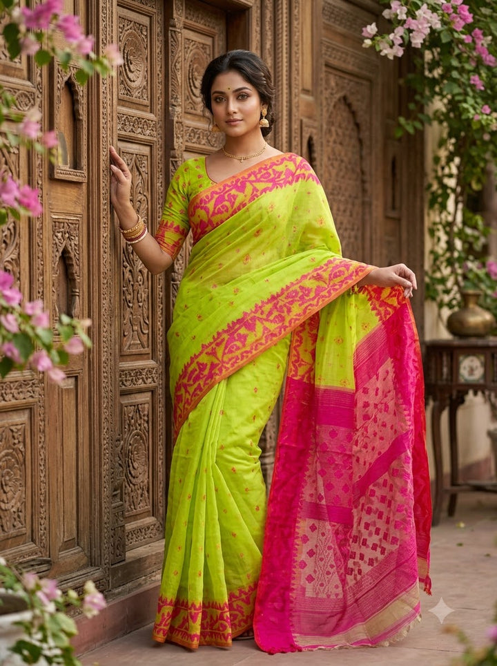 Madhabilata Jamdani Saree