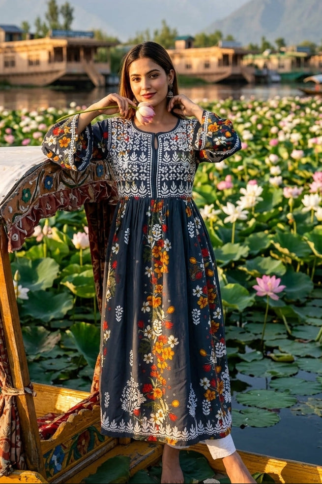 Get Back To Ethnic-Suit Set(Gray)