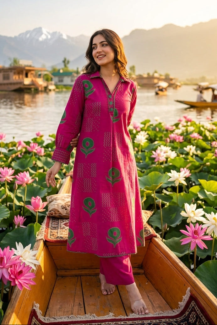 Rushberry Cotton Kurti Set