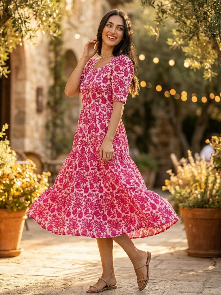 Double Pretty Cotton Gown