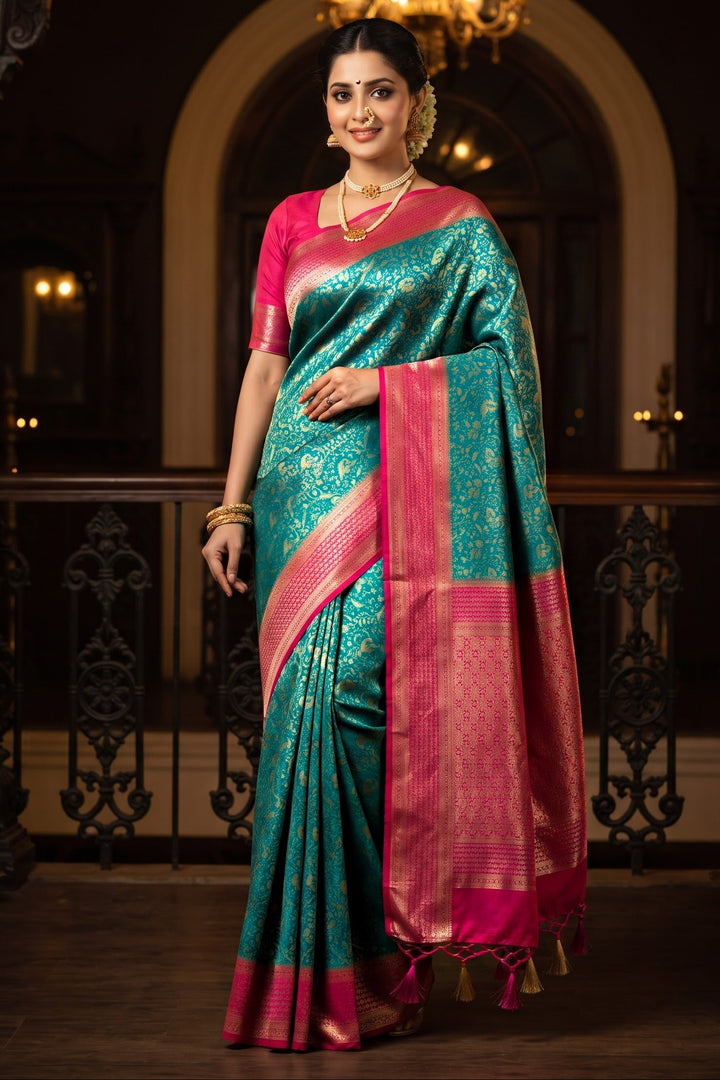 The Throne You Deserve Crepe Khaddi Silk Saree