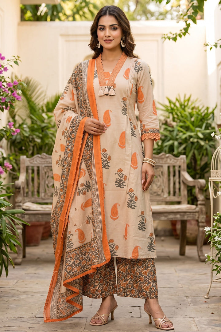 A Bloom of Grace Cotton Kurti Set