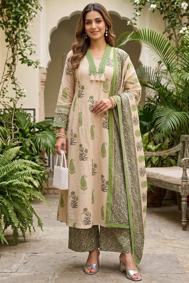 A Bloom of Grace Cotton Kurti Set
