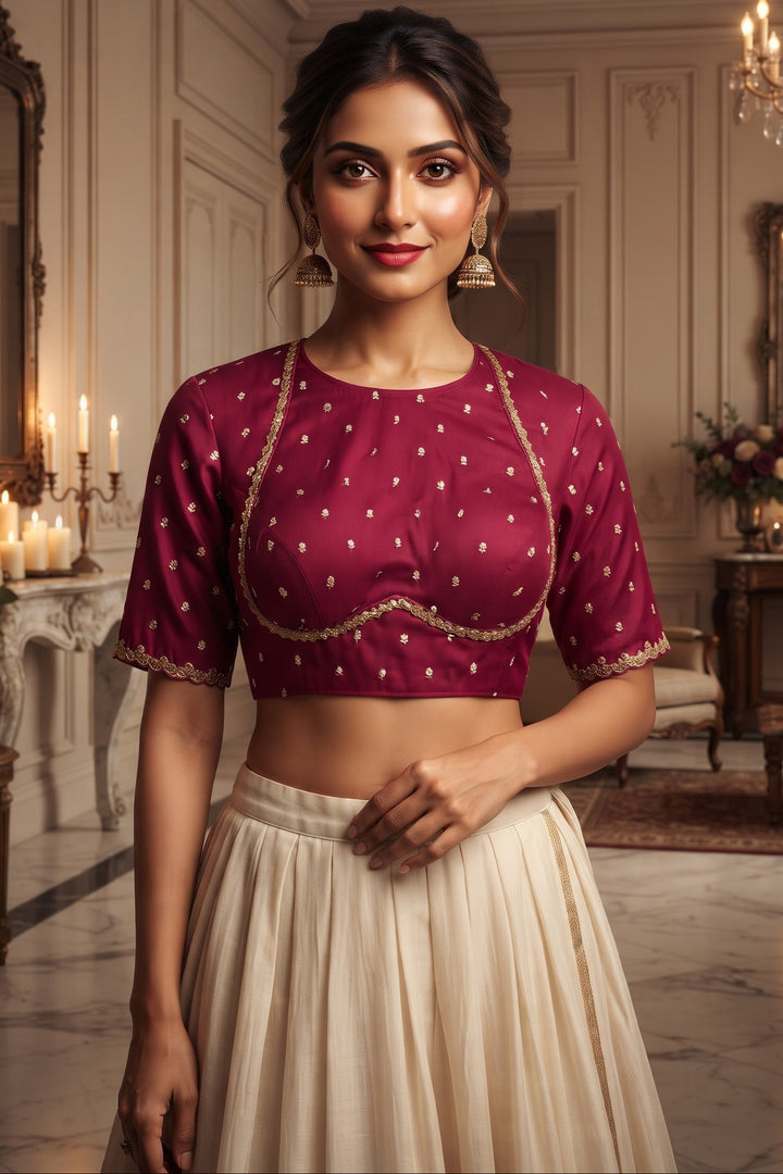 Celeste Noir - Fendy Silk Blouse