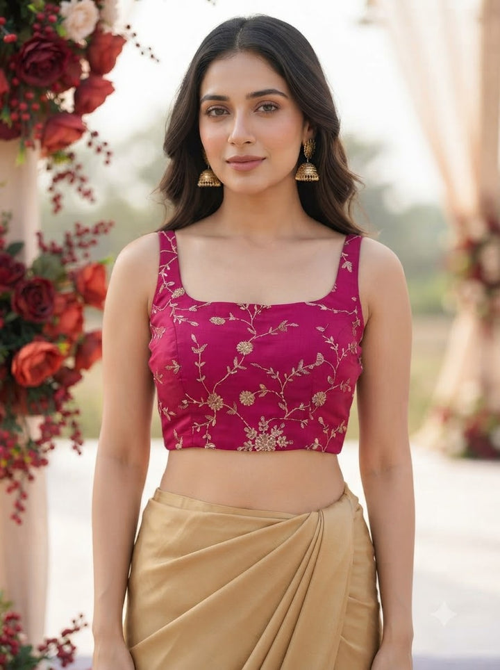 Rose Royale Designer Fancy Silk Sequin Blouse