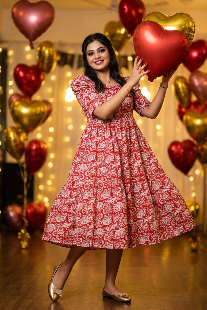 Around Your Heart Cotton Dress