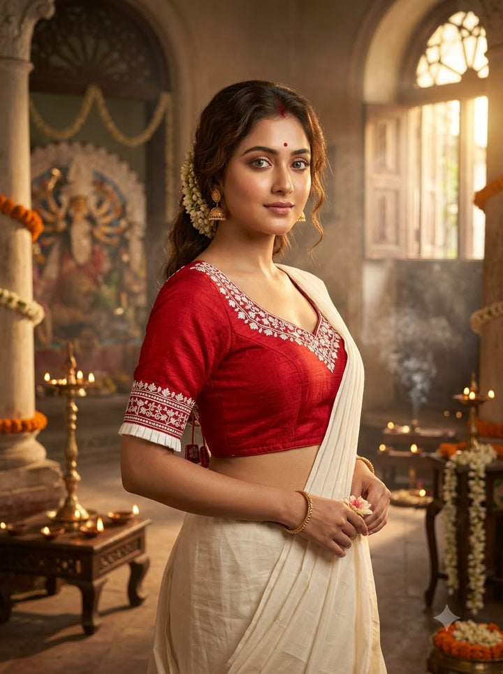 Adya Shakti Vichitra Silk Designer Blouse