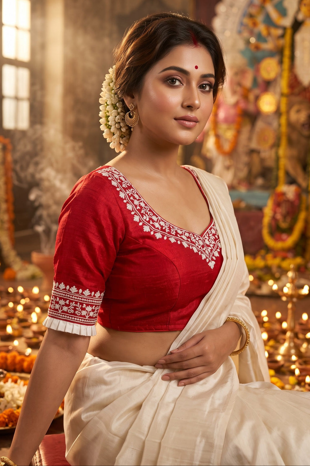 Adya Shakti Vichitra Silk Designer Blouse