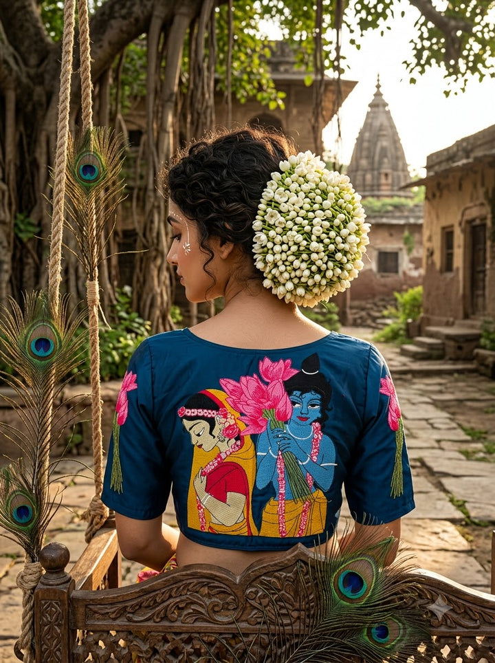 Shyam Sakhi Designer Embroidered Blouse