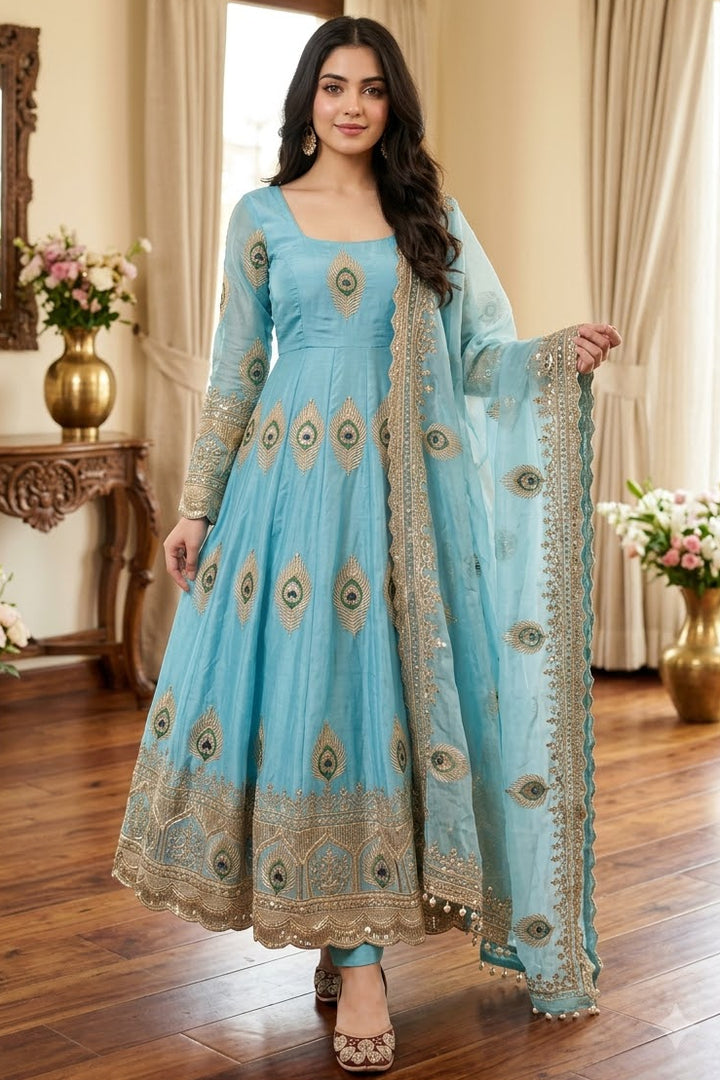Mor Pankh Royale Gown Set