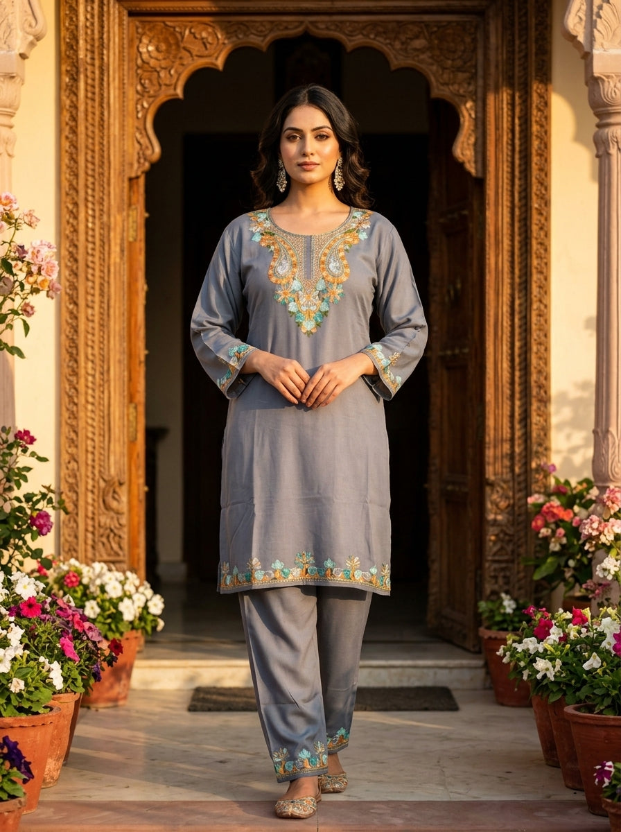 Heaven Like Kashmir - Special Kurti With Pant