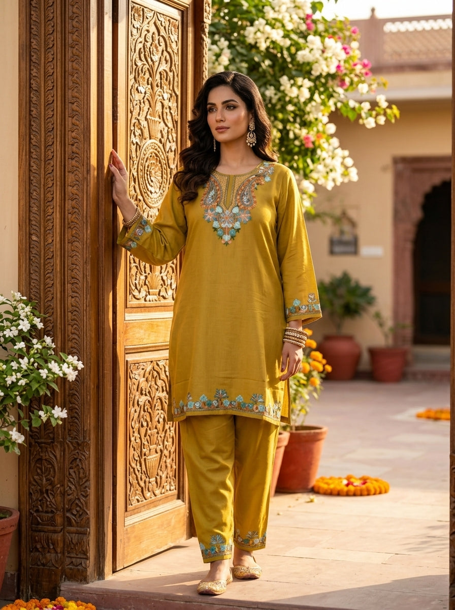 Heaven Like Kashmir - Special Kurti With Pant
