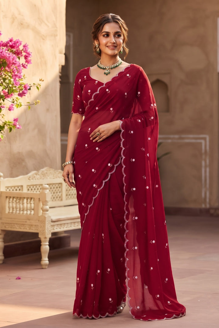 Aveline Grace - Georgette Saree