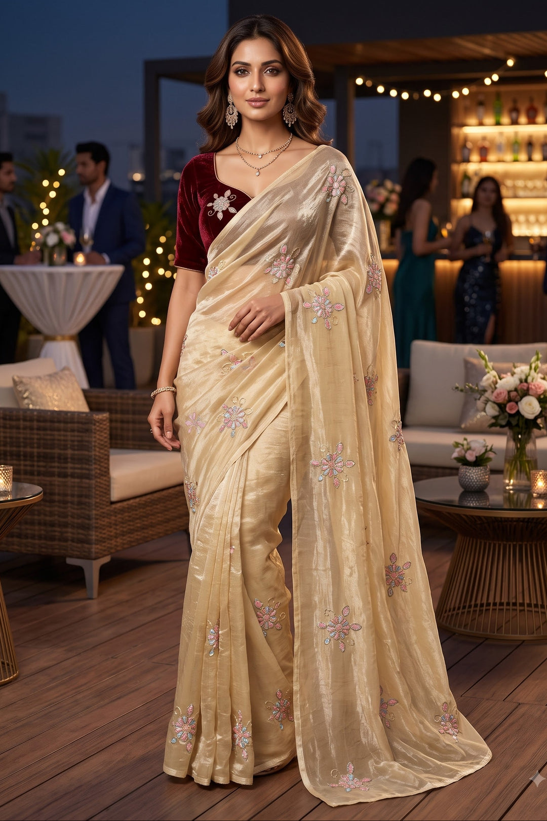 Eyes on Me Fancy Silk Saree