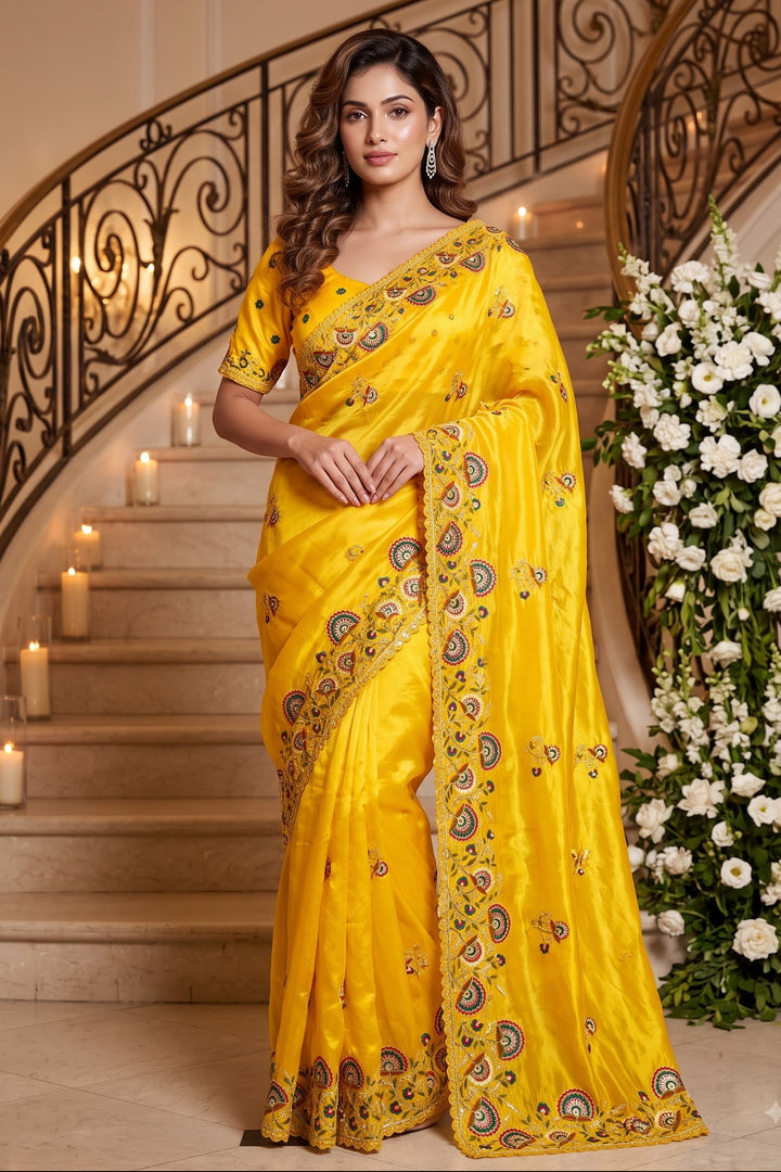 Aurum Affair – Soft Satin Organza Saree