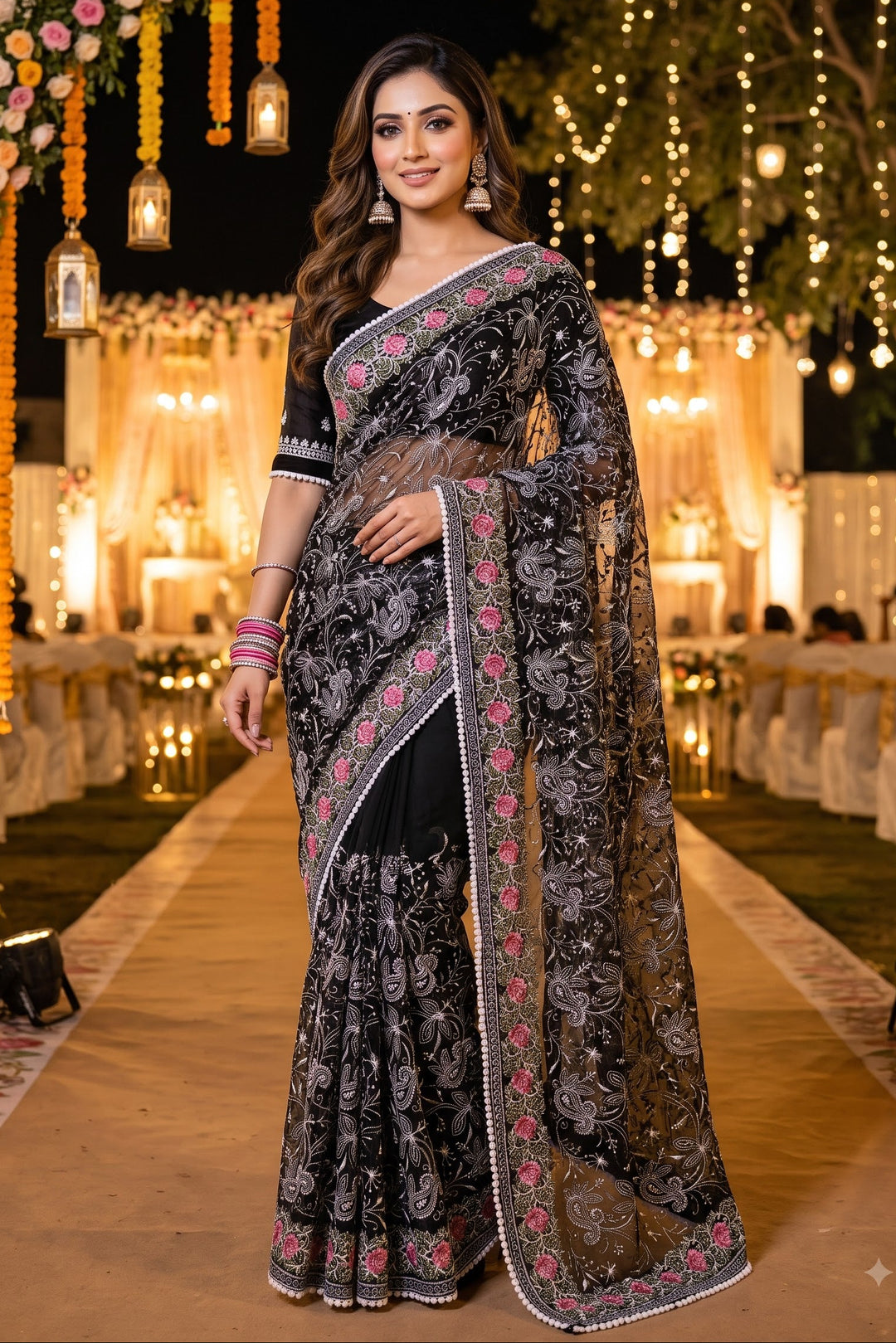 Cloudkiss Designer Georgette Saree