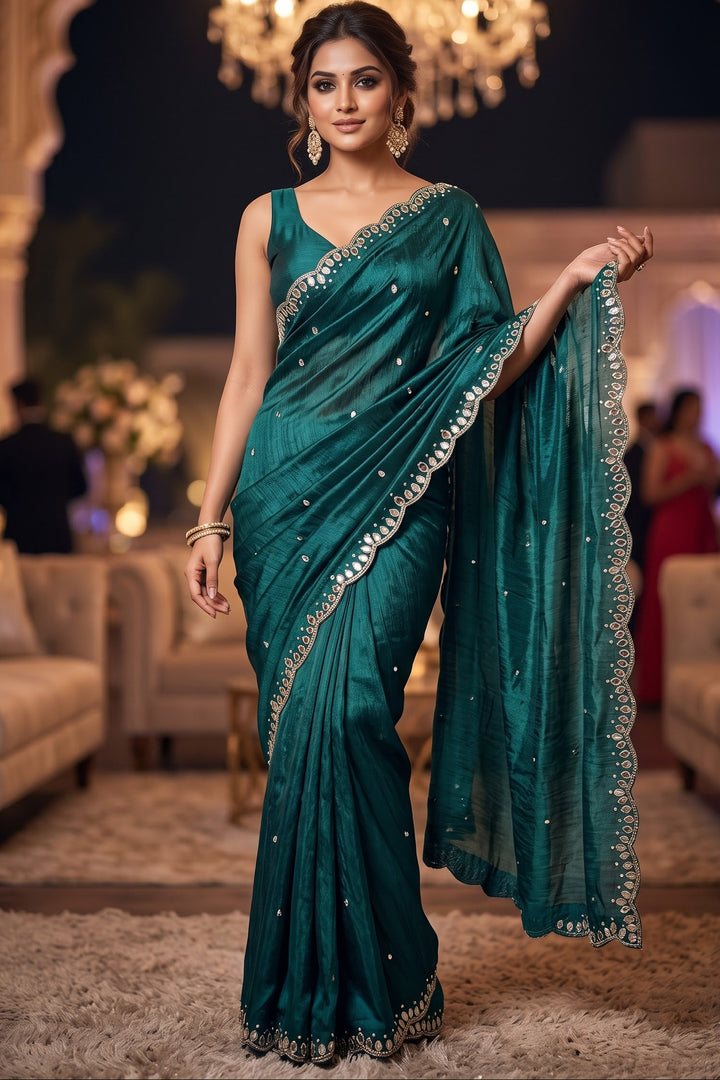 Iconic Glow Satin Silk Saree