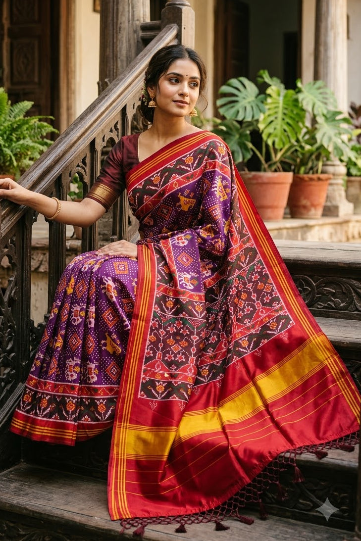 Naman Patola Silk Saree