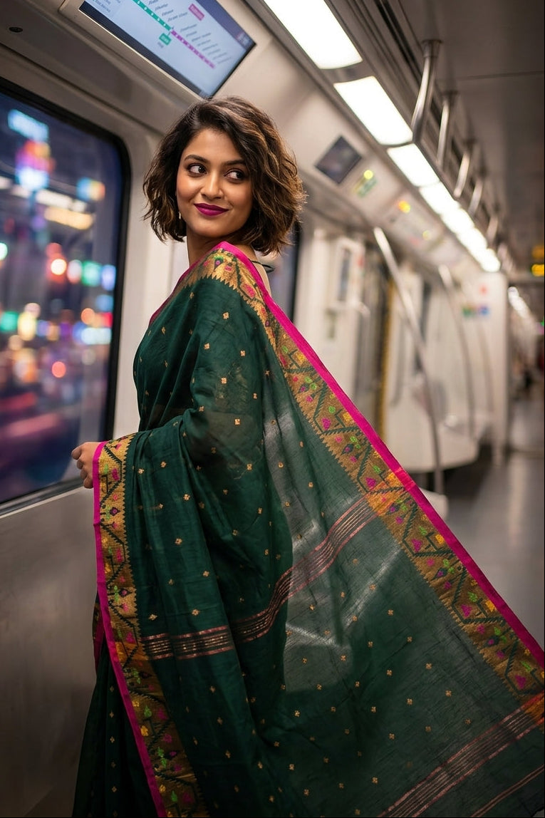 Metro Muse Khadi Cotton Saree