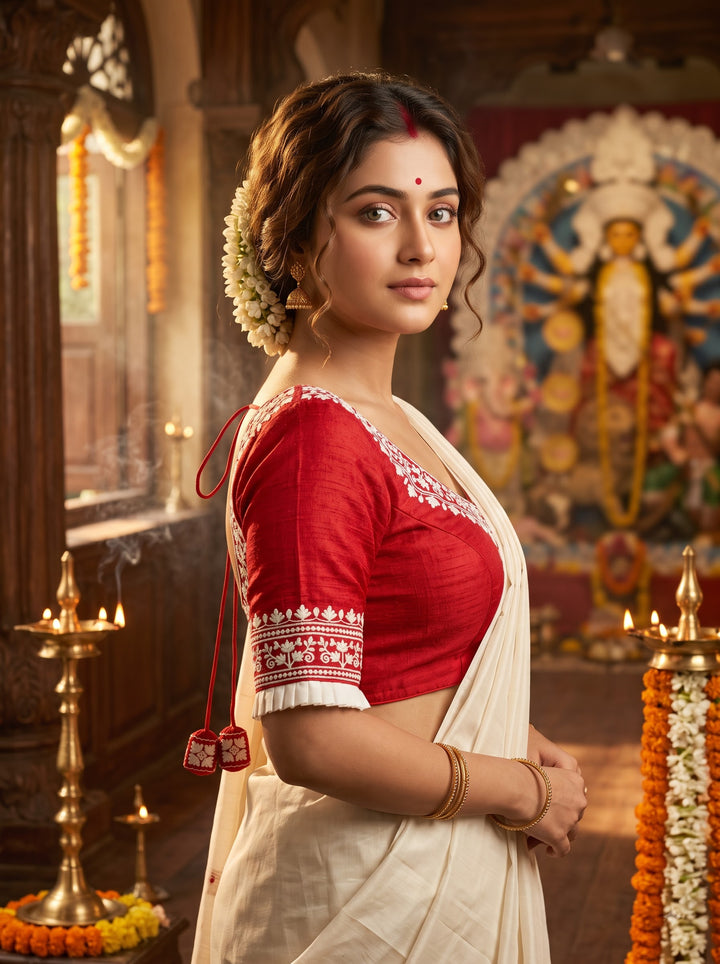 Adya Shakti Vichitra Silk Designer Blouse