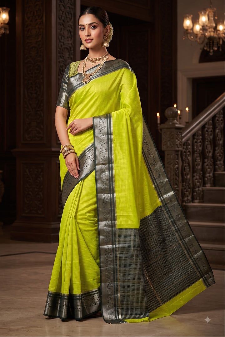 Royal Enchantress Mysore Crepe Silk ( Semi ) Saree