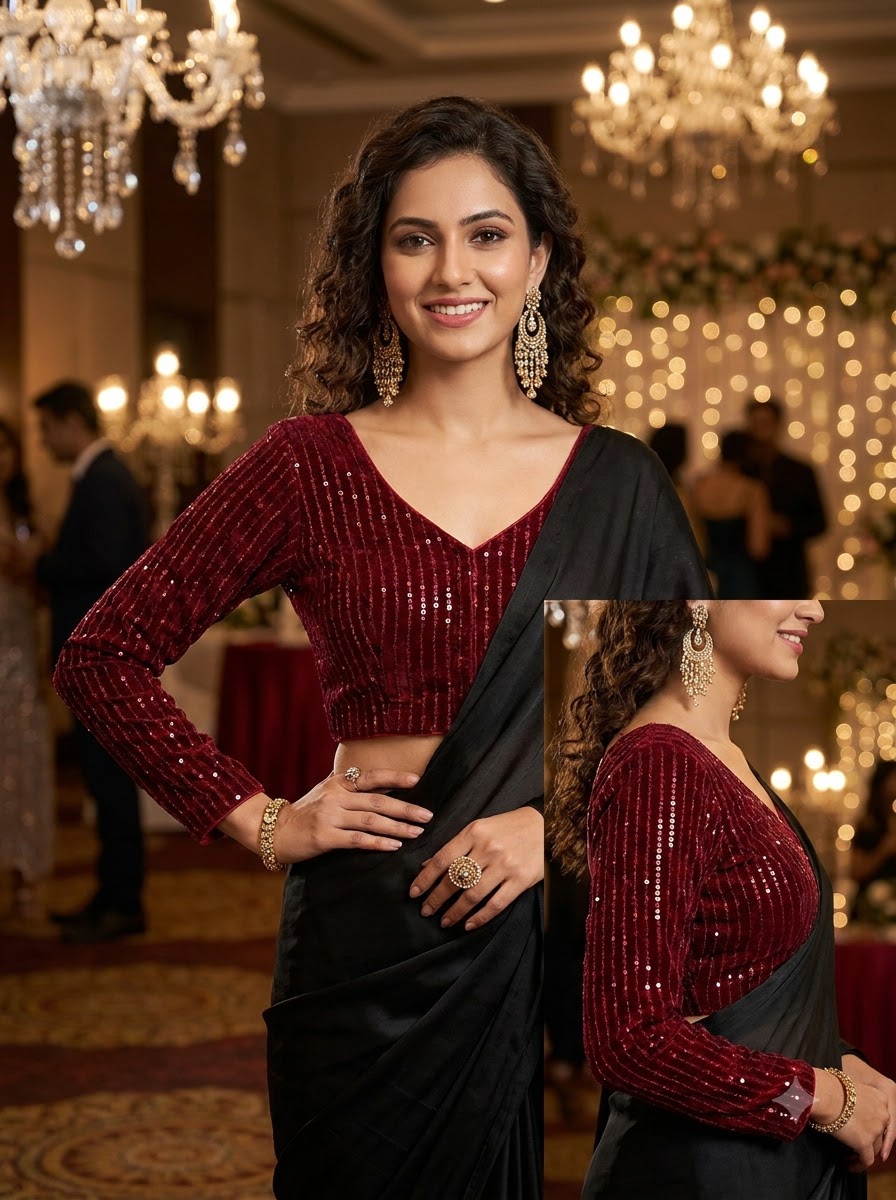 Royal Afterglow Designer Blouse