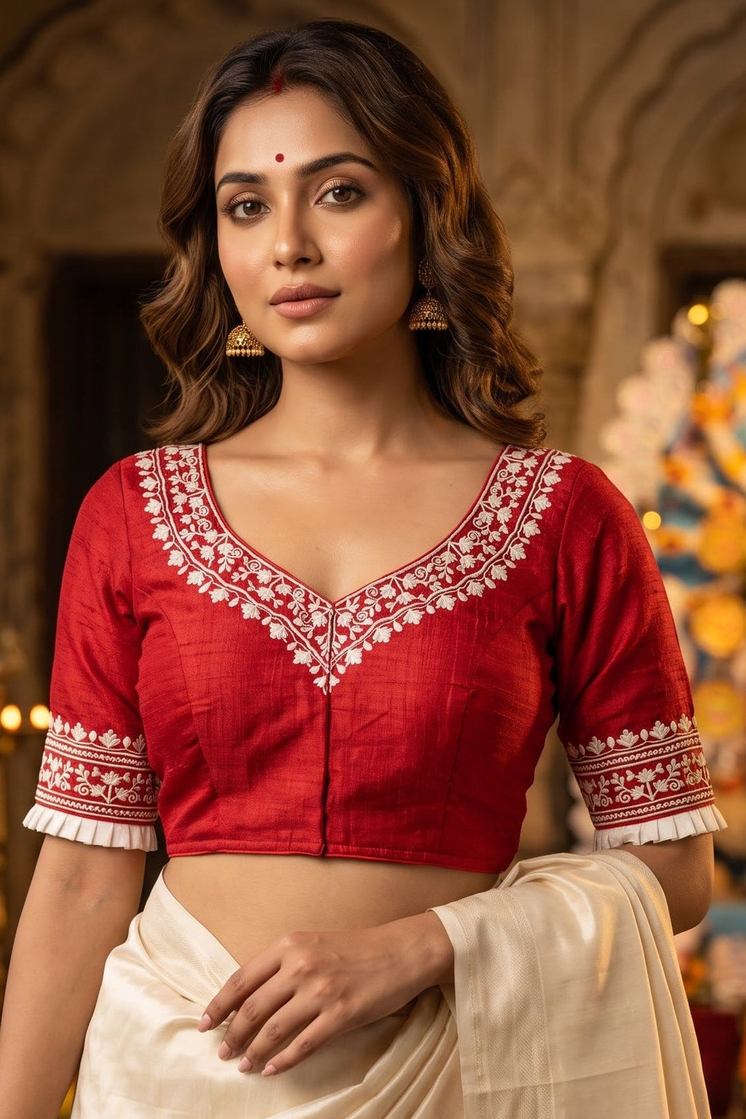 Adya Shakti Vichitra Silk Designer Blouse