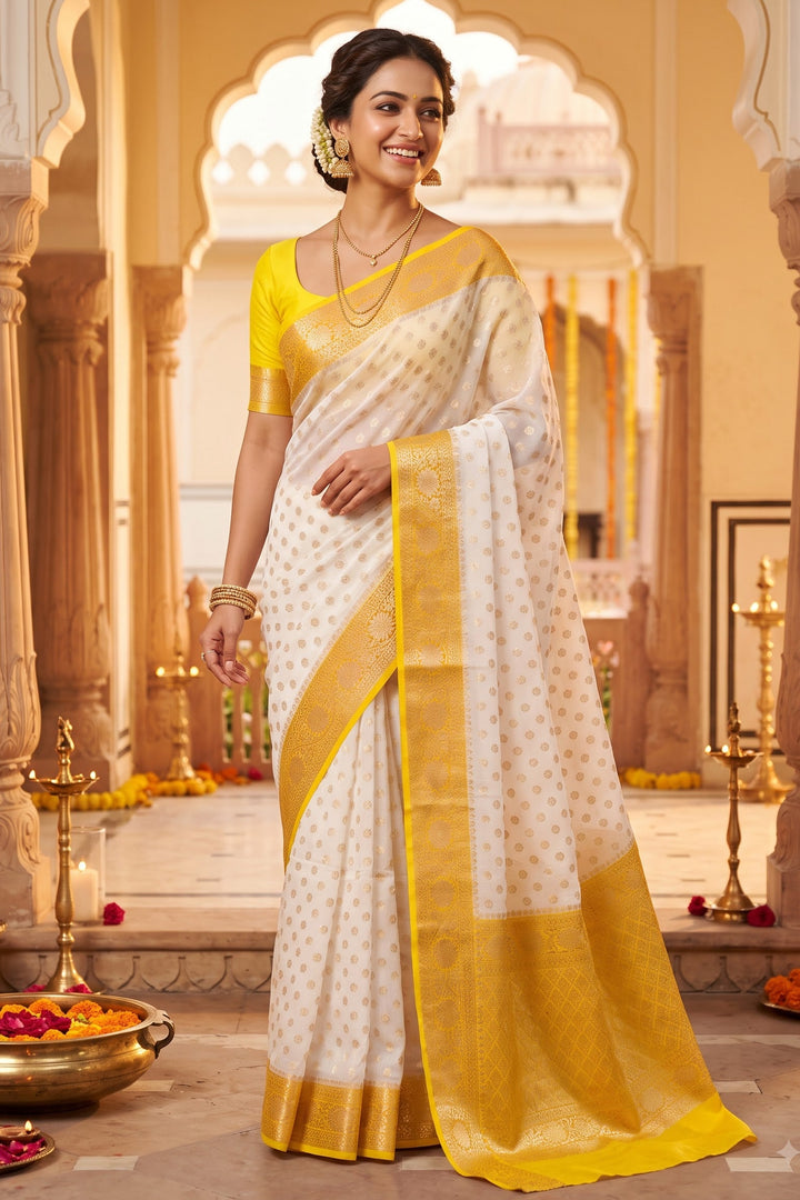 Deepavali Shringar- Banarasi Semi Georgette Soft Silk  Saree