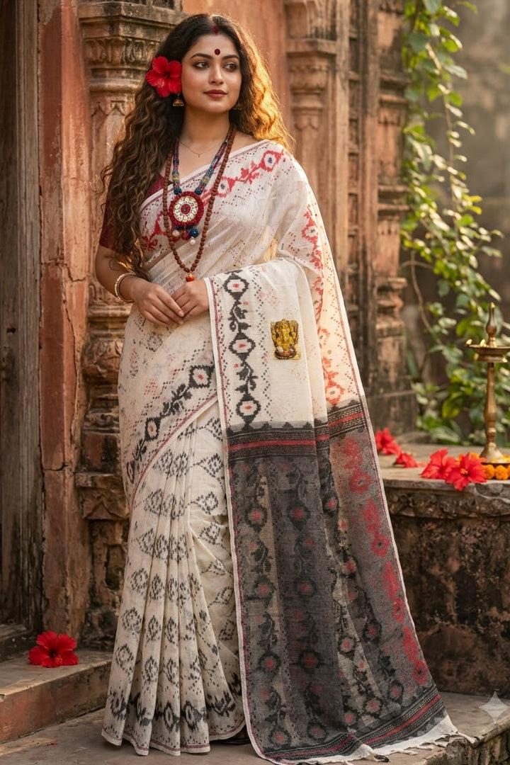 Balaka Premium Ganga Jamuna Jamdani Saree