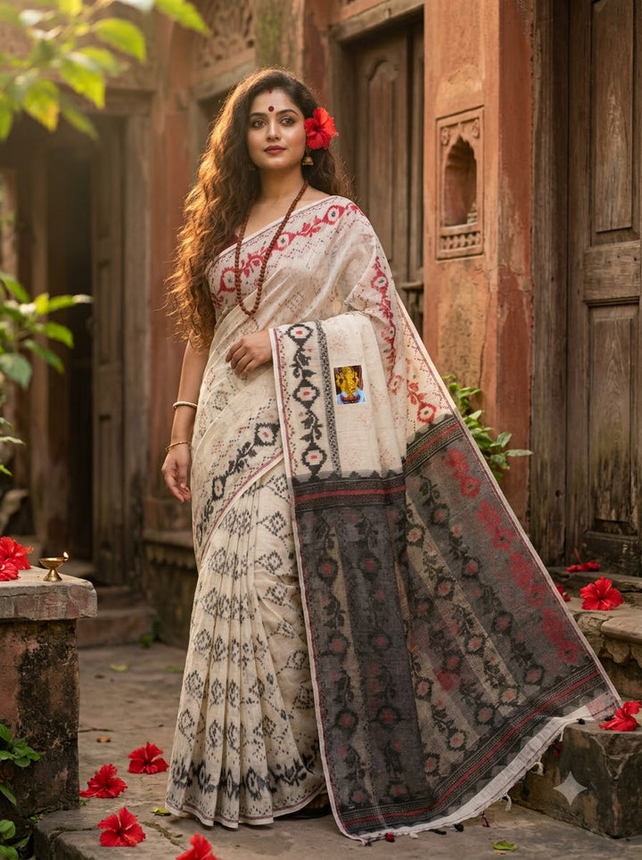Balaka Premium Ganga Jamuna Jamdani Saree
