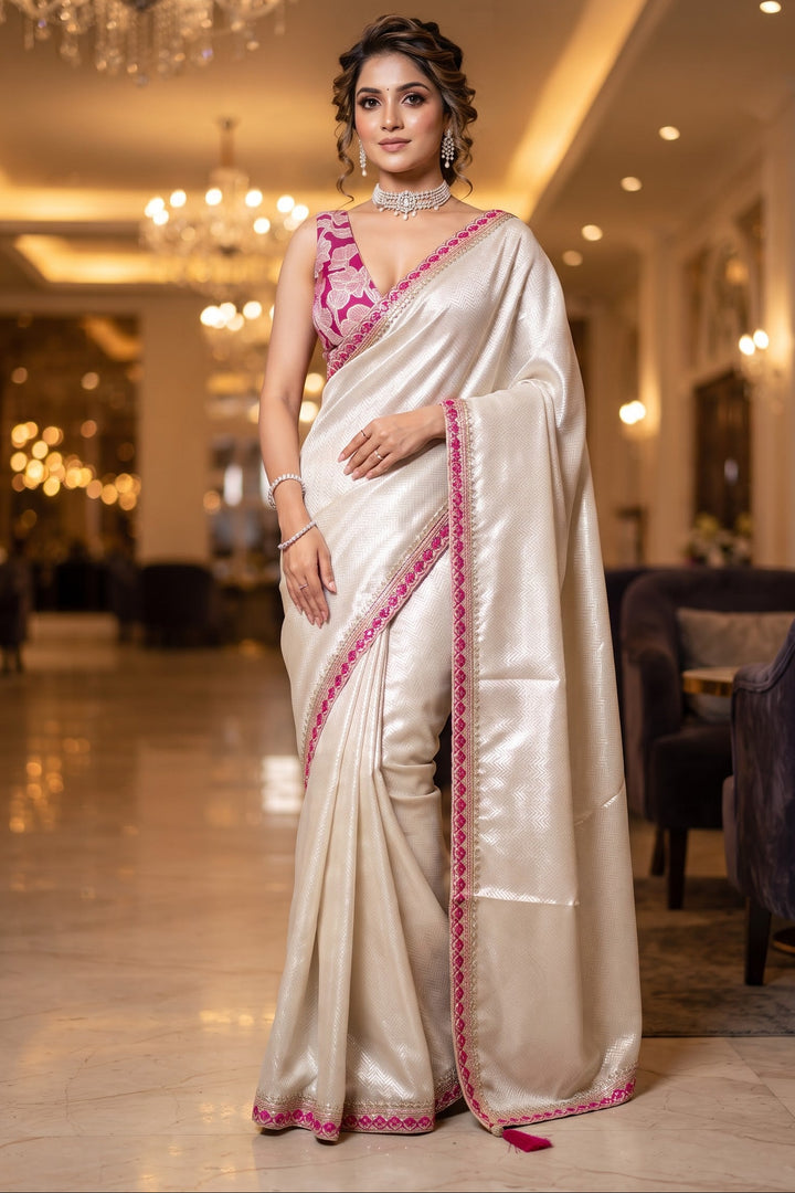 Revolutionary Grace Viscose Satin Silk Saree