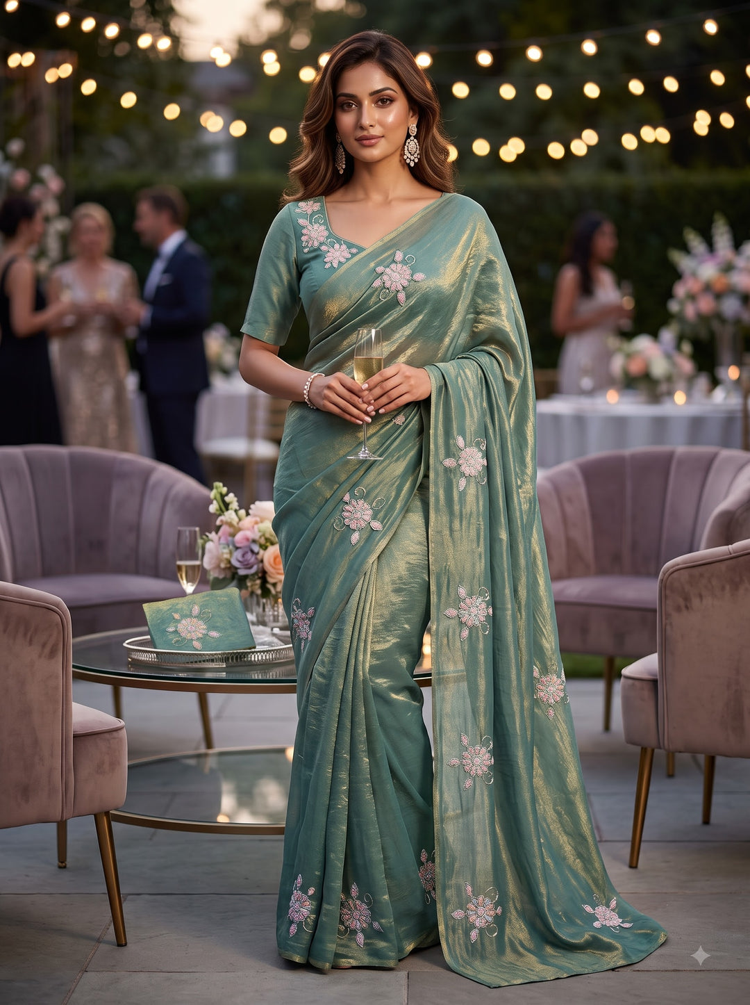 Eyes on Me Fancy Silk Saree