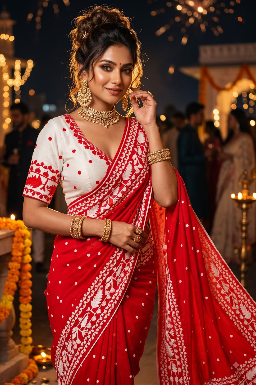 Pavitra -Wedding Collection(Saree With Blouse Combo)