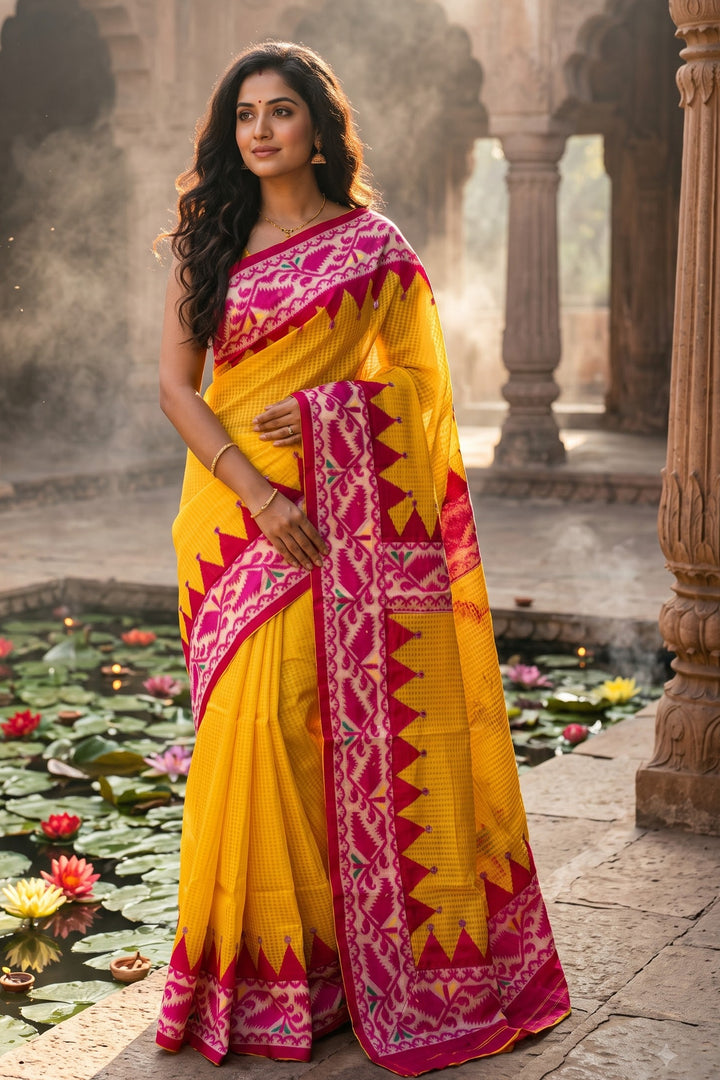 Milon Bela – The Fusion Resham Kota Saree