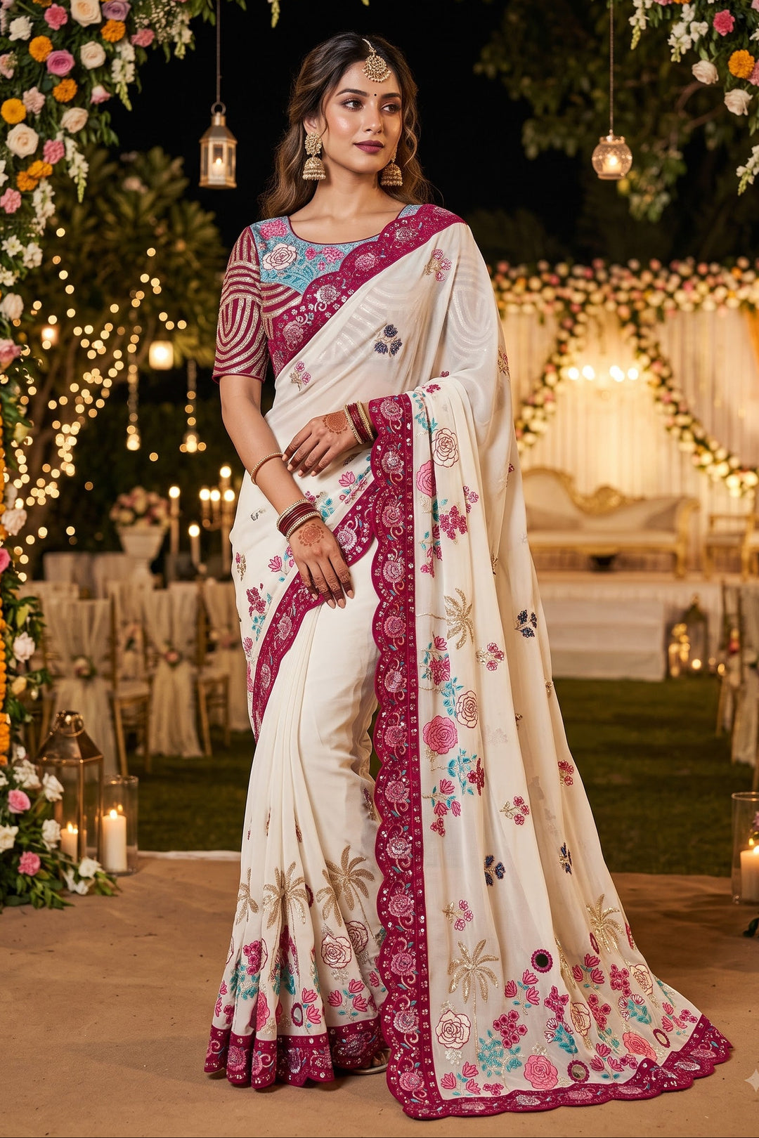Forever Ishq Fancy Silk Saree