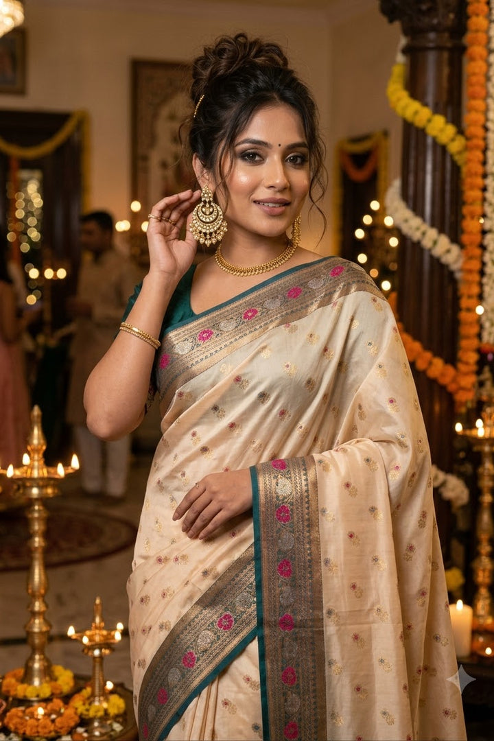 Zarika Semi Tussar Silk Saree