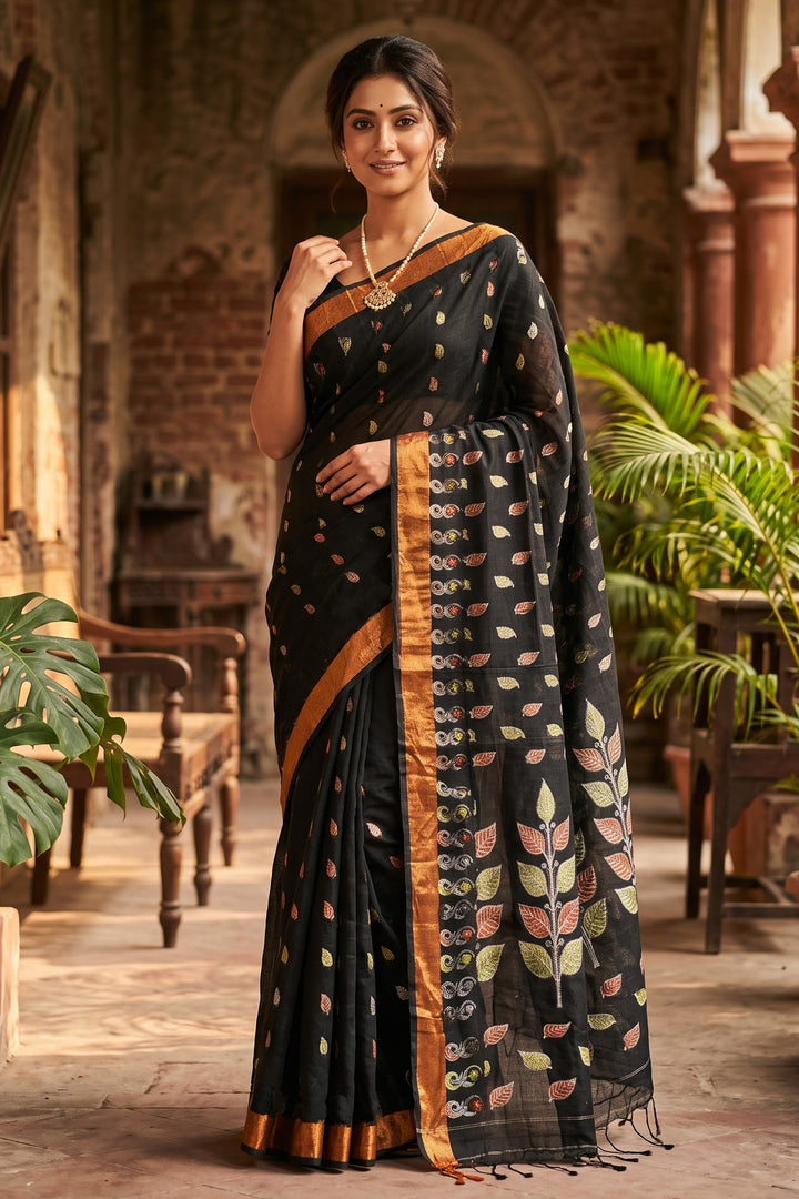 Patrachhaya - Khadi  Cotton Saree