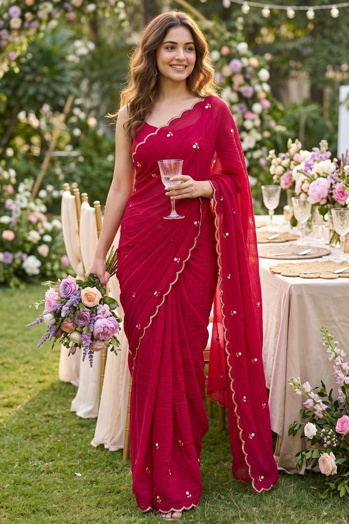 Glam Crush Rangoli Silk Saree