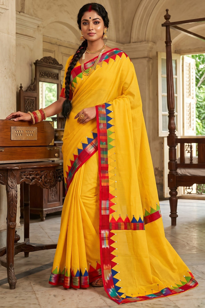 Dirgho Kahini- Temple Saree
