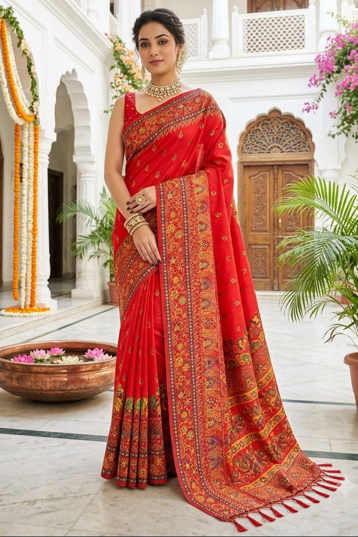 Royal Heirloom Pashmina Silk Saree