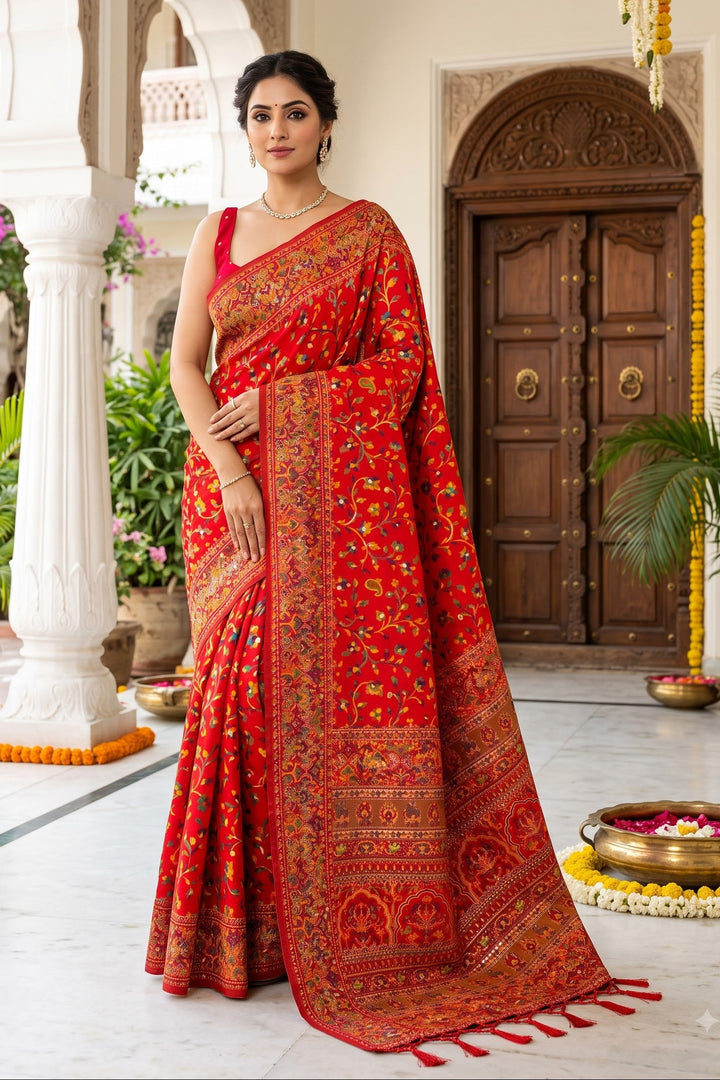 Royal Heirloom Pashmina Silk Saree