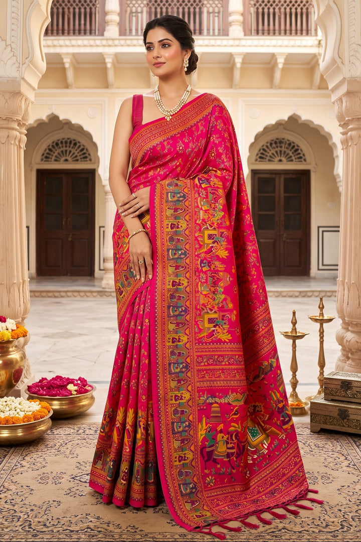 Royal Heirloom Pashmina Silk Saree