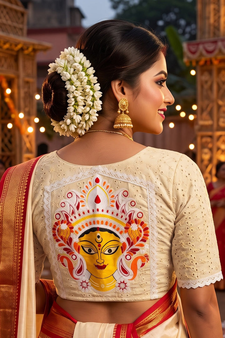 Dugga Nandini Designer Hakoba  Embroidered  Blouse
