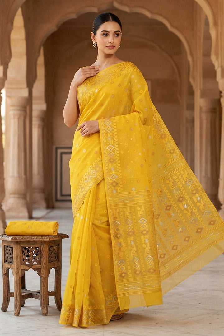 Moonloom Bengal Jamdani Saree