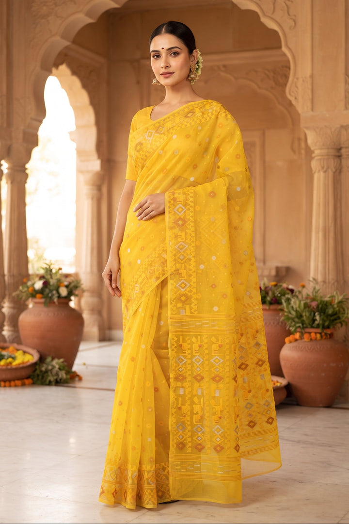 Moonloom Bengal Jamdani Saree