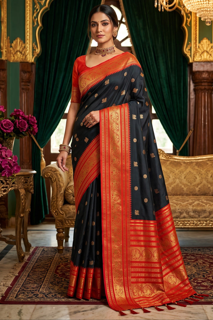 A Tale of Two Tones Fancy Silk Saree