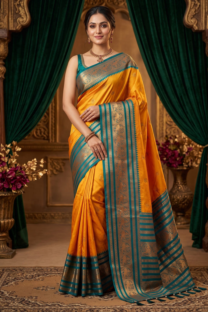 A Tale of Two Tones Fancy Silk Saree
