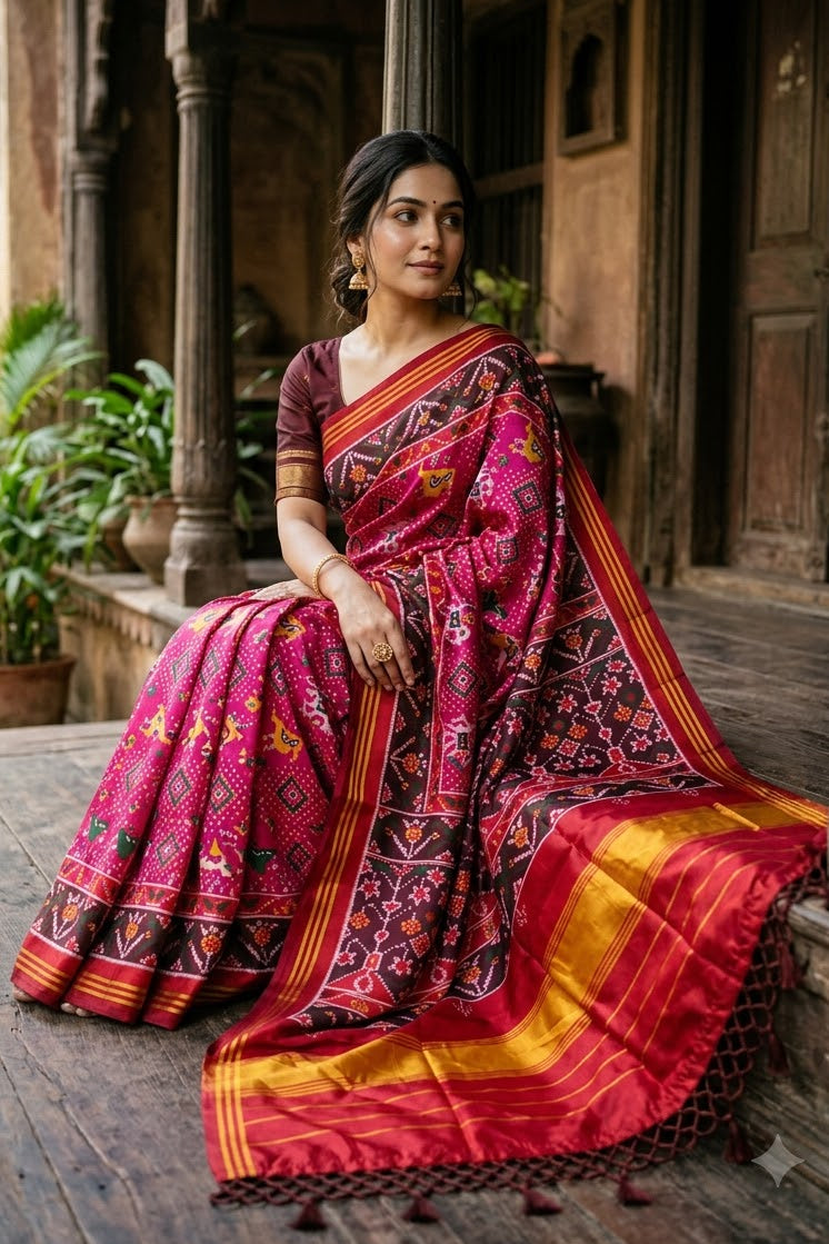 Naman Patola Silk Saree