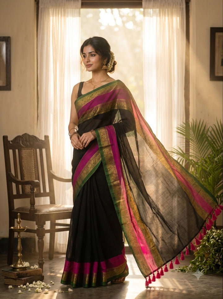 Anondini Mul Cotton Saree 🌸